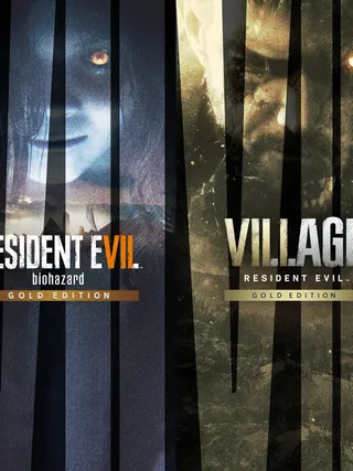 Resident Evil 7 Gold Edition and Village Gold Edition, обложка